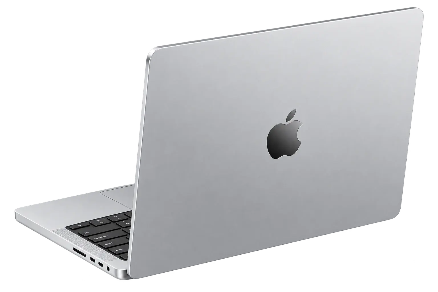 MacBook, lid facing the room